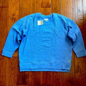 NWT Beaufort Bonnet women’s Cassidy comfy crew neck quilted sweatshirt